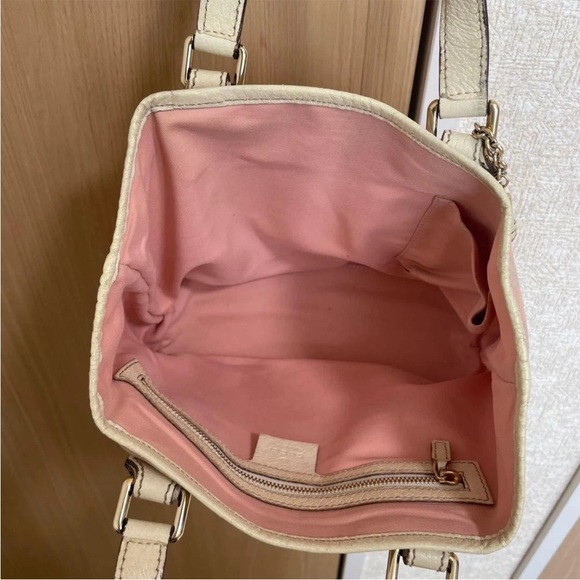 Gucci Pink Canvas Tote Bag - Picture 4 of 6
